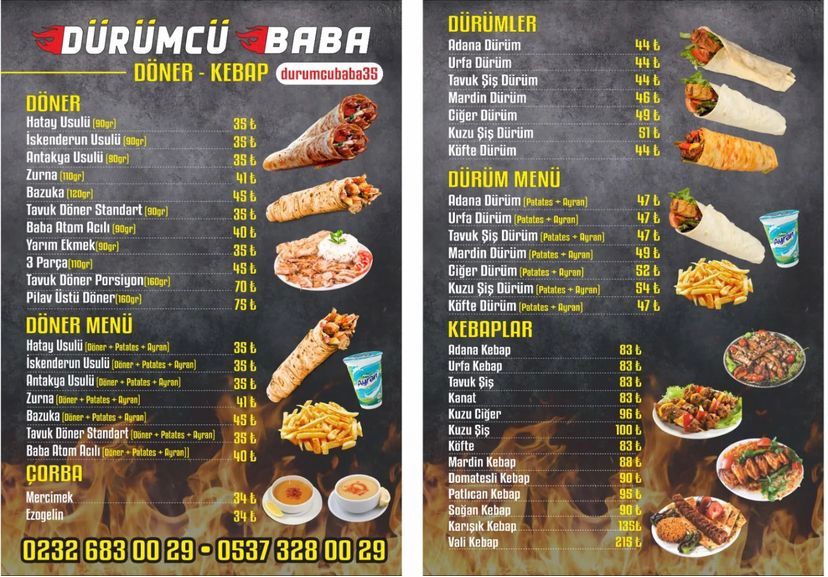 Dürümcü Broşür, Restaurant Broşür Baskı