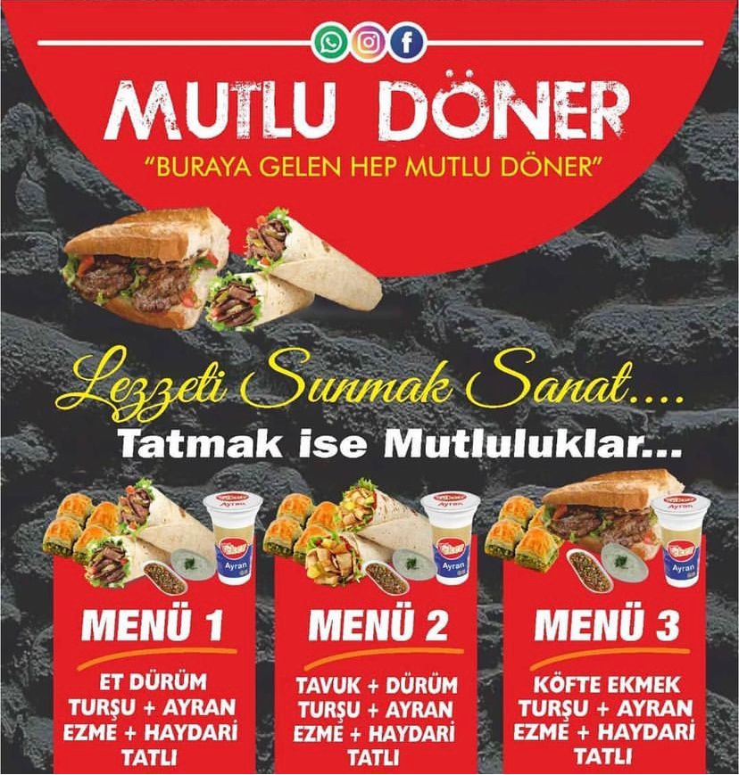 Dönerci Broşür, Dönerci el ilanı